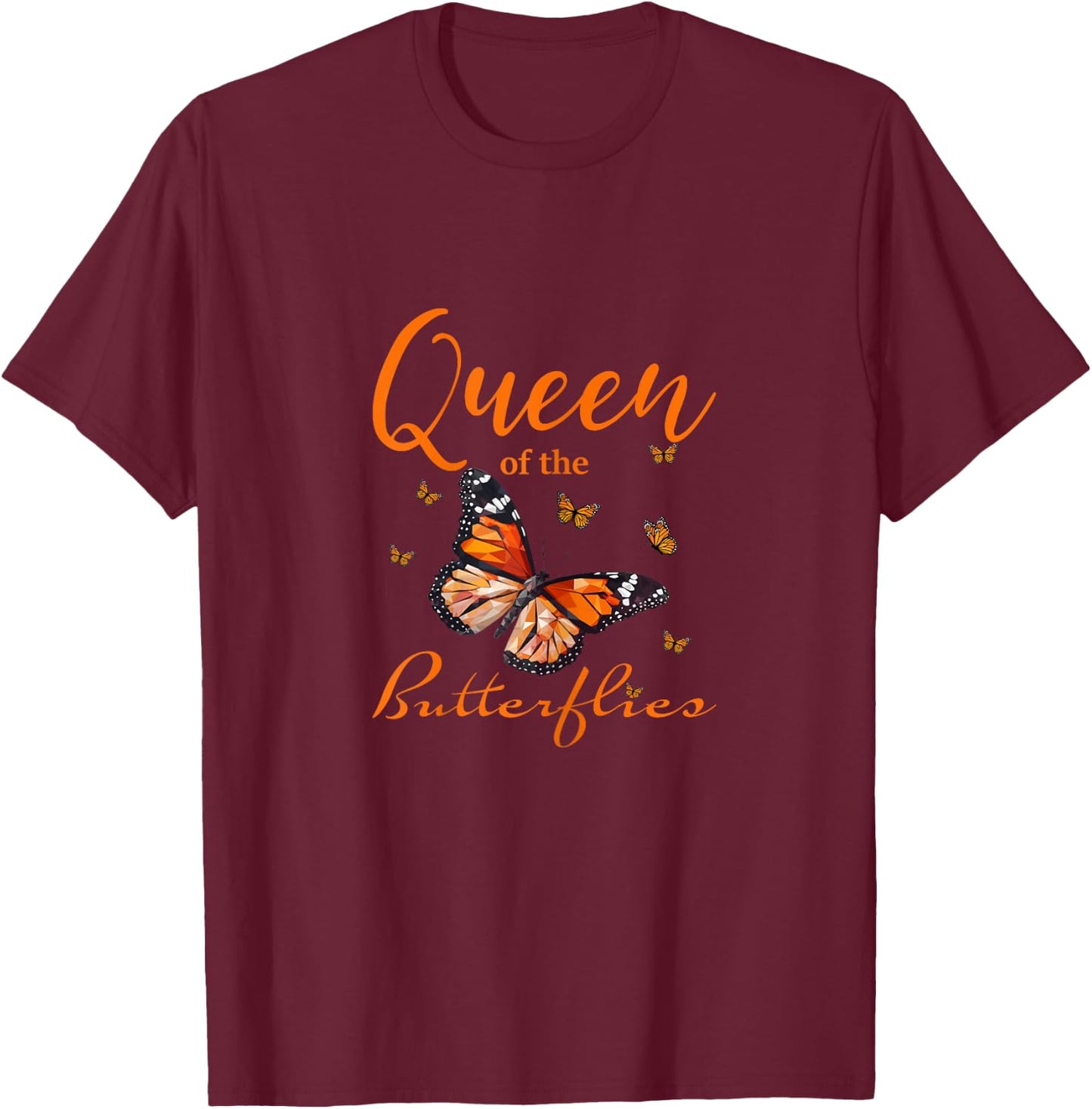 Butterfly Monarch Butterfly Butterflies T-Shirt - T-Shirt | Maroon