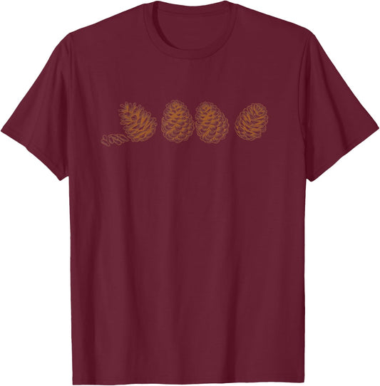 Pine cones T-Shirt - T-Shirt | Maroon