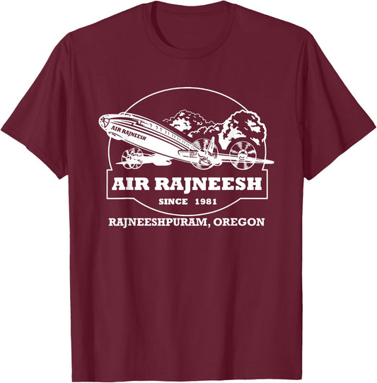 Air Rajneesh | Bhagwan Osho Shree Rajneesh T-Shirt - T-Shirt | Maroon