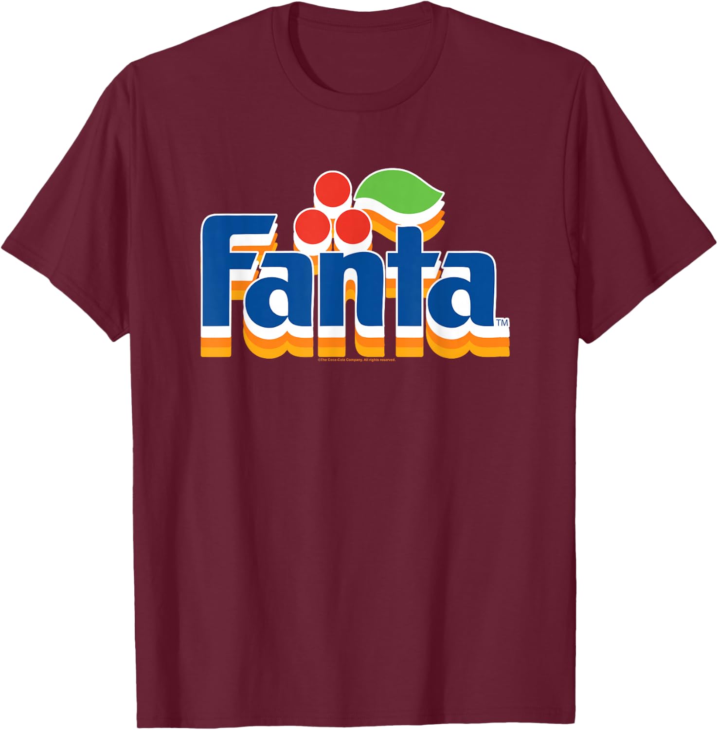 Coca-Cola - Stacked Fanta Logo T-Shirt - T-Shirt | Maroon