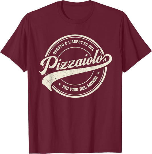 Coolest Pizzaiolo in the World Pizzaiolo T-Shirt - T-Shirt | Maroon