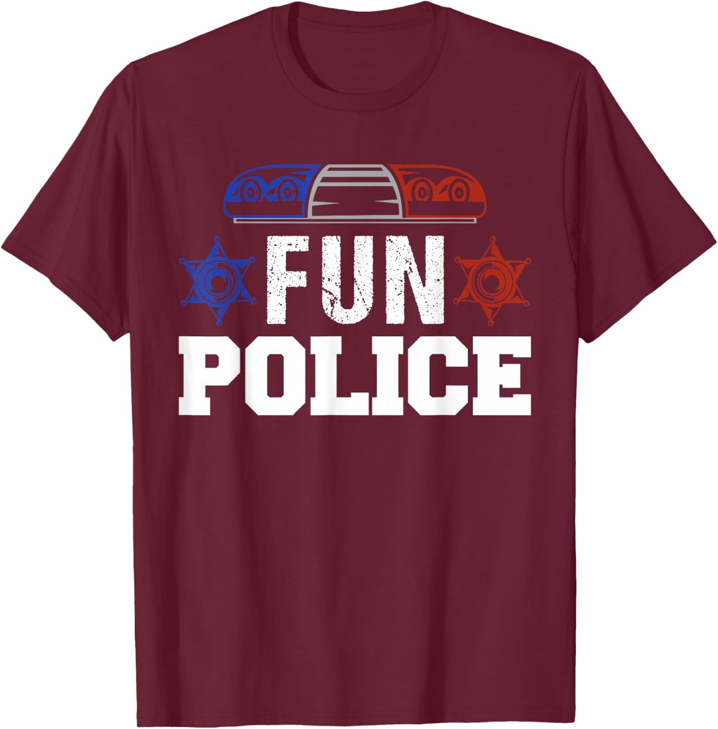 Dance Chaperone Fun Police Dancing Sheriff State Cop T-Shirt - T-Shirt | Maroon