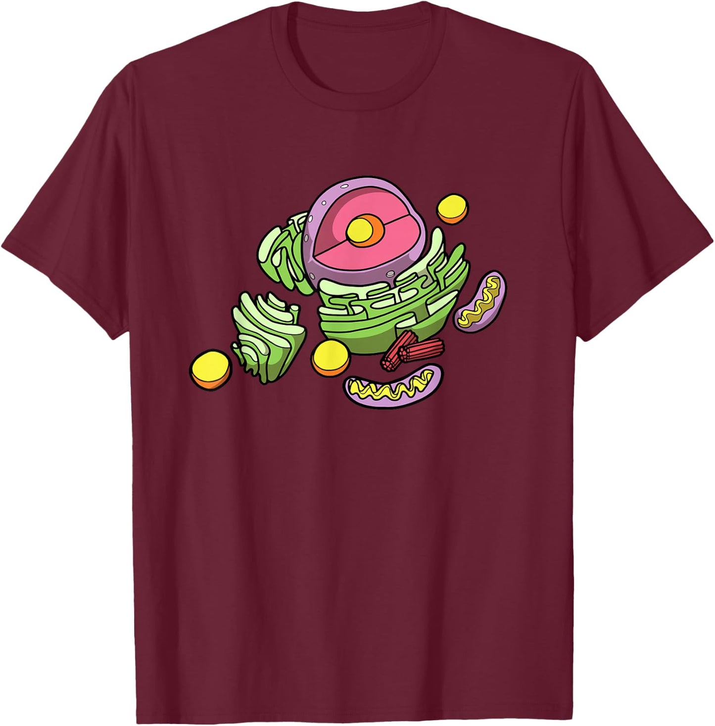 Ecology Biologist Cells - Bio Student Science Biology T-Shirt - T-Shirt | Maroon