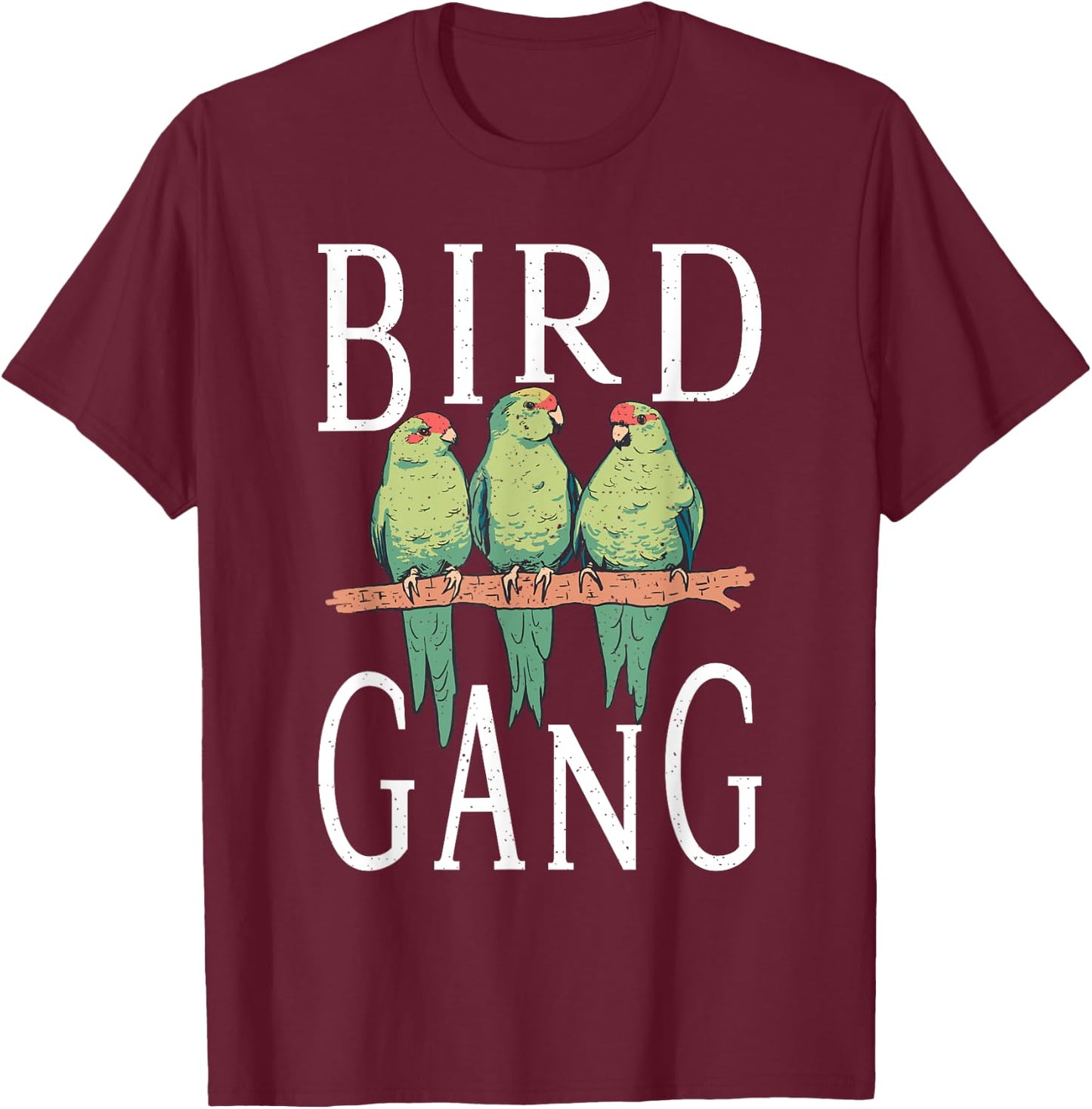 Bird Gang Friends T-Shirt - T-Shirt | Maroon