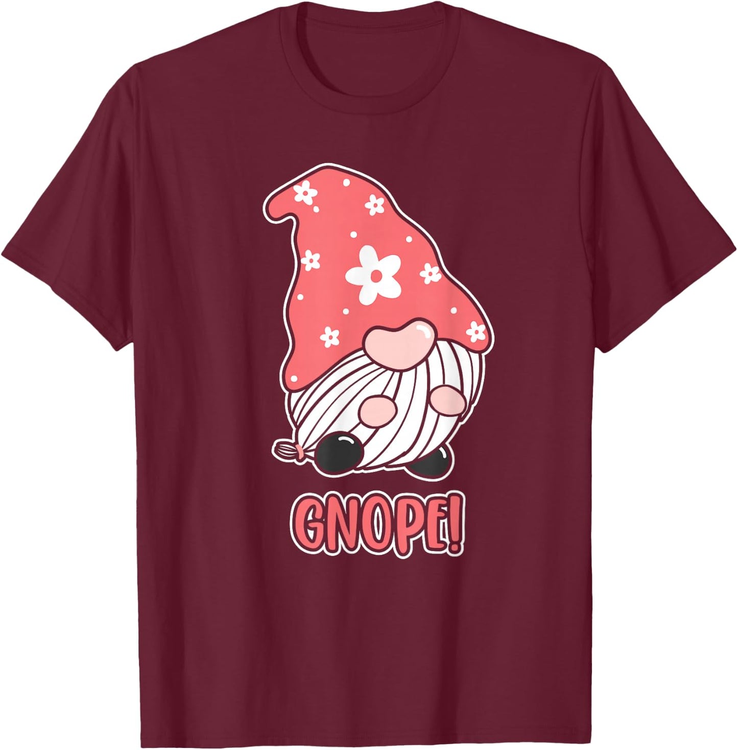 Funny Family Gnome T-Shirt - T-Shirt | Maroon