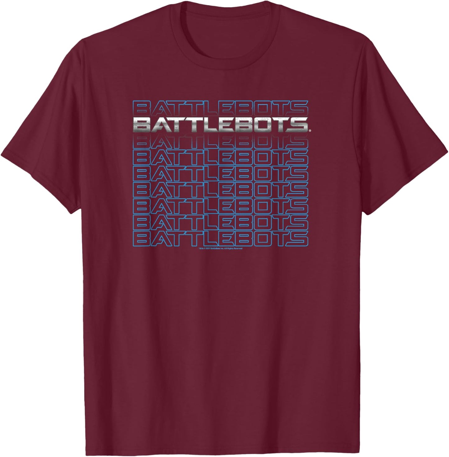 BattleBots Logo Text Stack T-Shirt - T-Shirt | Maroon