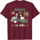 Mommysaurus T Rex Dinosaur Mommy Saurus Family Matching T-Shirt - T-Shirt | Maroon