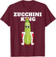 Zucchini King | Zucchini | Boys Zucchini T-Shirt - T-Shirt | Maroon