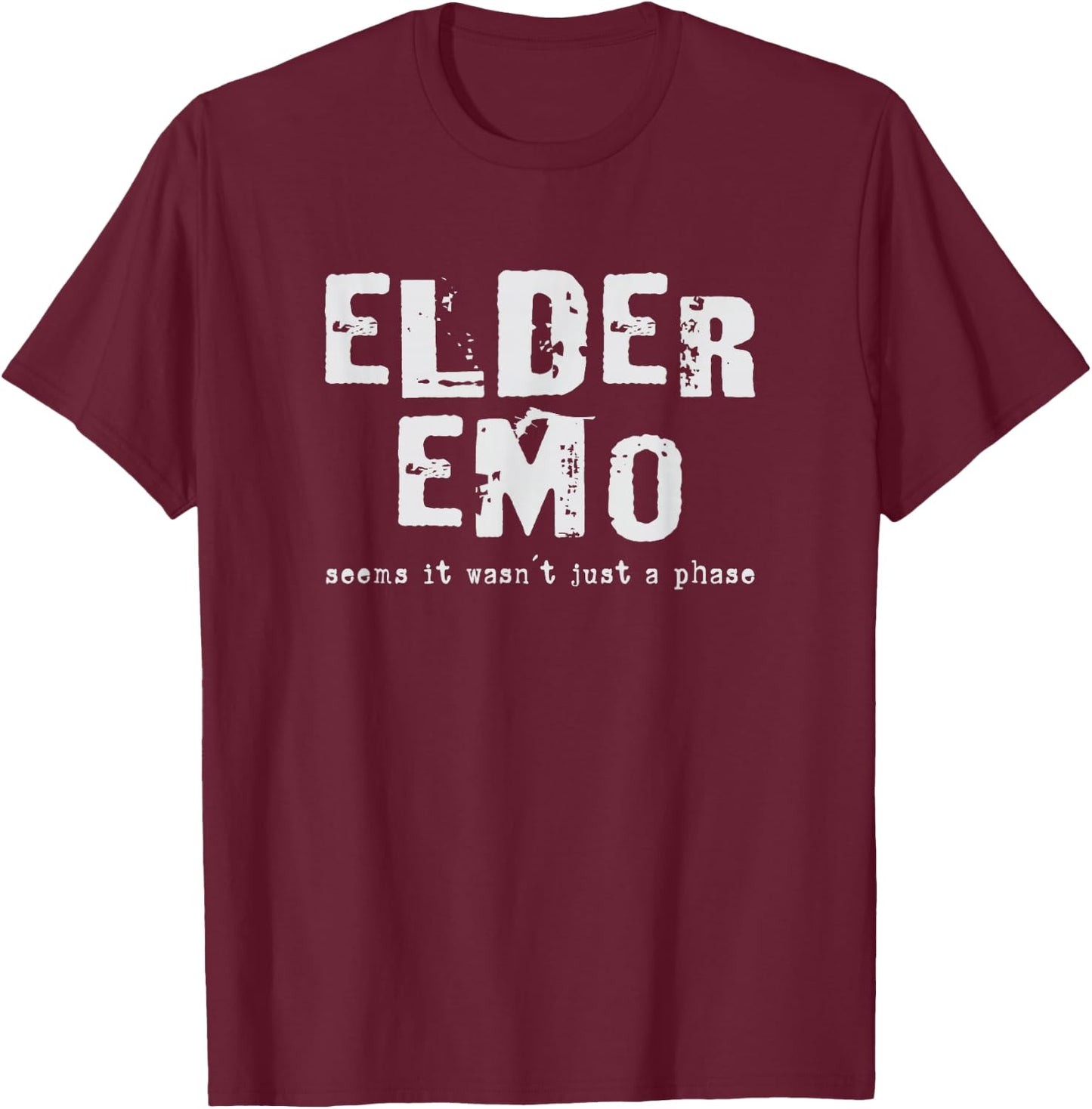 Designs Merch Punk Gothic Clothing Elder Emo , Men's -Adults Black Short Sleeve Modern Gothic Gothic , Small T-Shirt - T-Shirt | Maroon