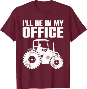 Best Tractor Women Farming Agriculture Farmer Office T-Shirt - T-Shirt | Maroon
