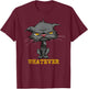Whatever Angry Cat Funny Sarcastic Bored Cat Lovers Meh Men Women Kids T-Shirt - T-Shirt | Maroon