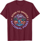 Born To Wander National Parks T-Shirt - T-Shirt | Maroon