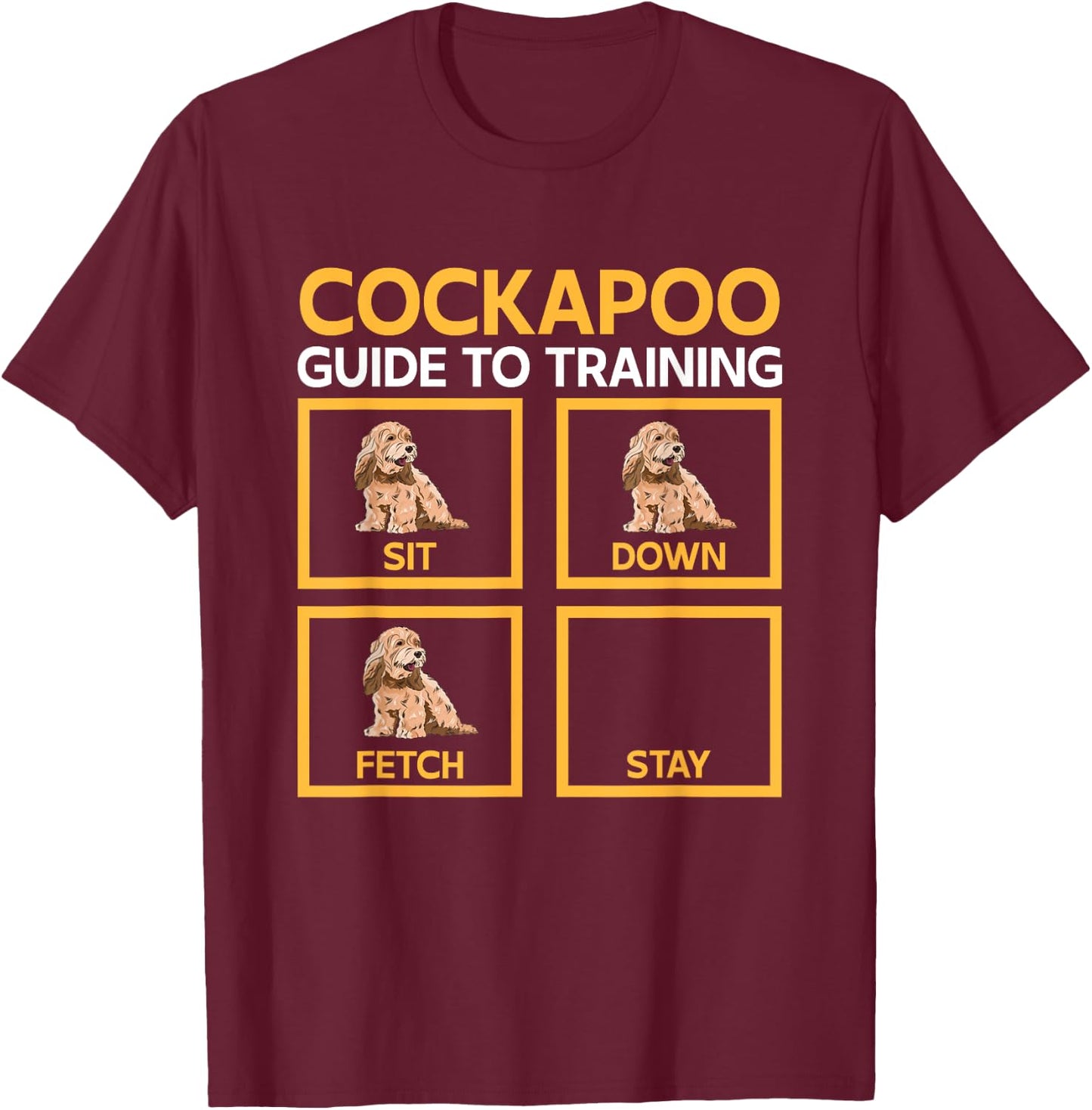 Cockapoo Dog Owner, Cockapoo Guide To Training Women T-Shirt - T-Shirt | Maroon