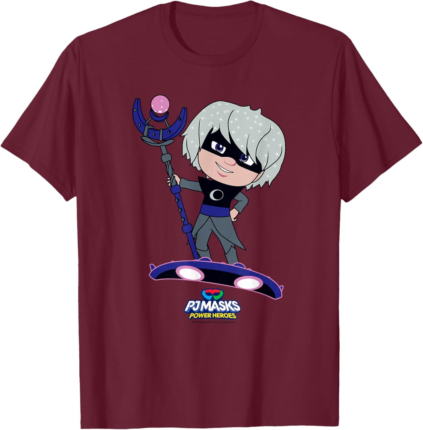 PJ Masks Luna Girl Night Time Villain Luna Board Portrait T-Shirt - T-Shirt | Maroon