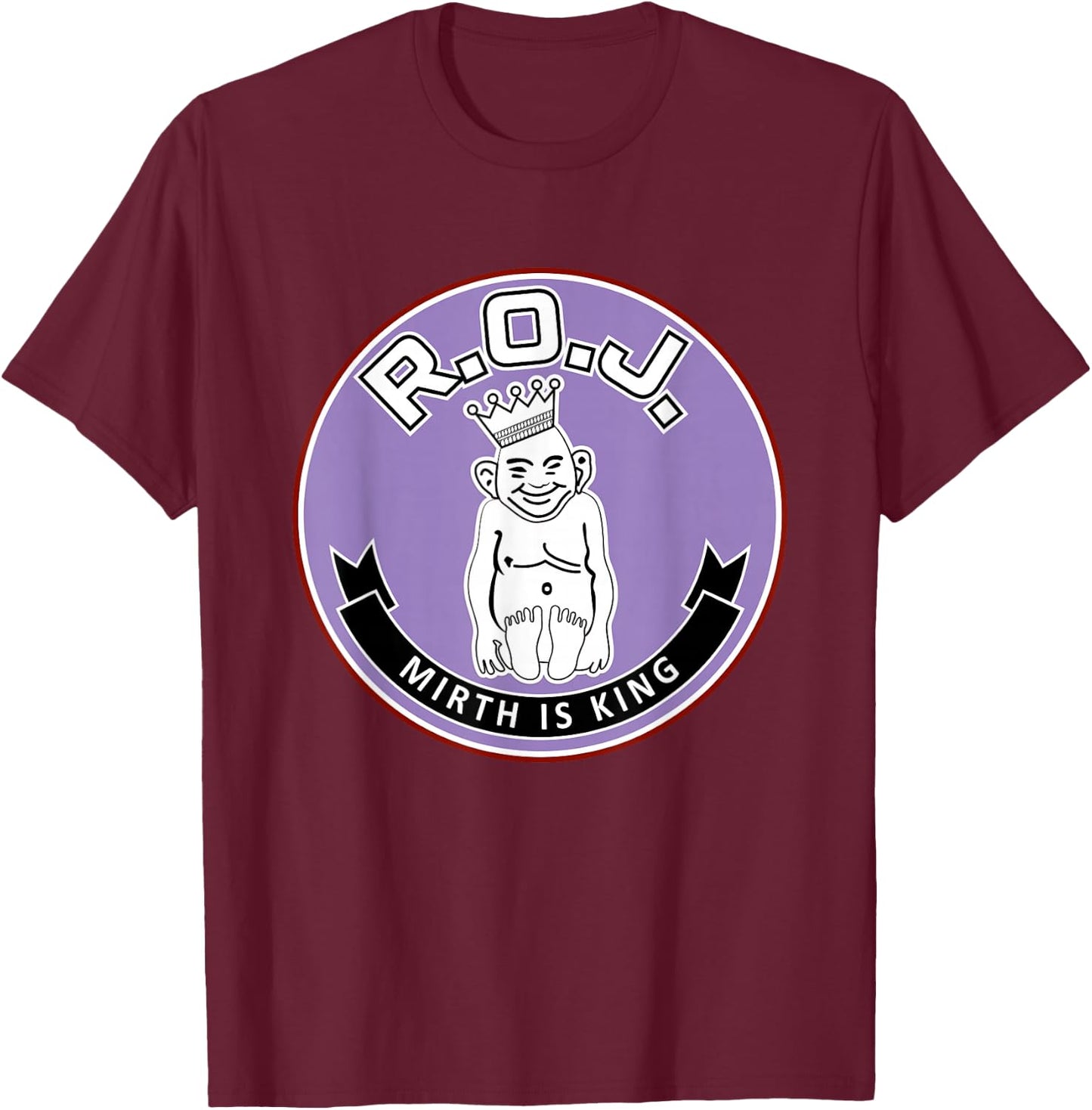 Royal Order of Jesters Mirth King Shriner Mason Father's Day T-Shirt - T-Shirt | Maroon