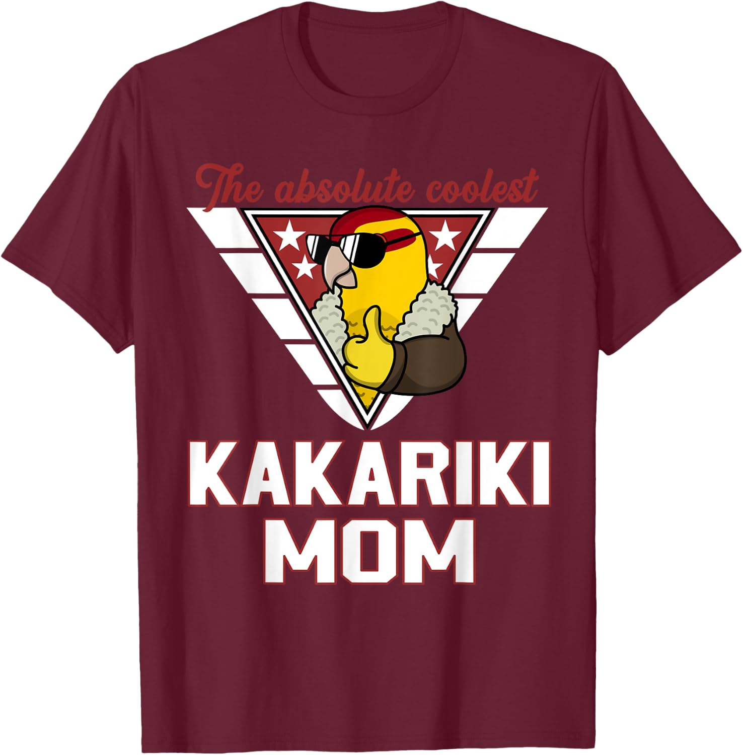 Coolest Kakariki Parrot Mom I Yellow Lutino Kakariki T-Shirt - T-Shirt | Maroon