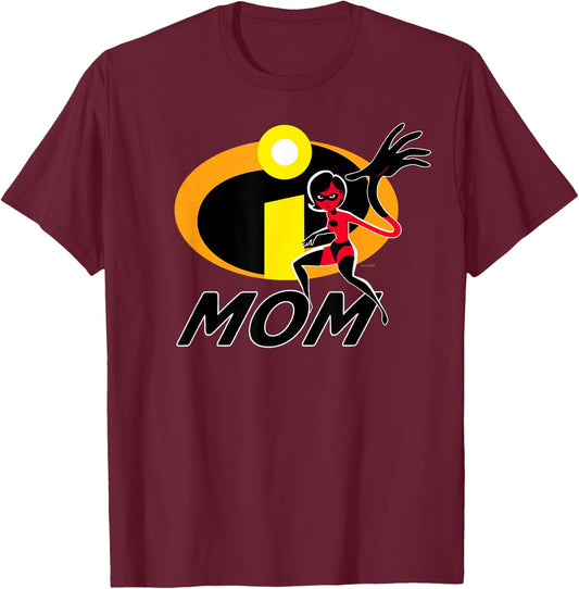 Disney and Pixar’s The Incredibles Elastigirl Mom Family T-Shirt - T-Shirt | Maroon