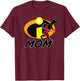 Disney and Pixar’s The Incredibles Elastigirl Mom Family T-Shirt - T-Shirt | Maroon