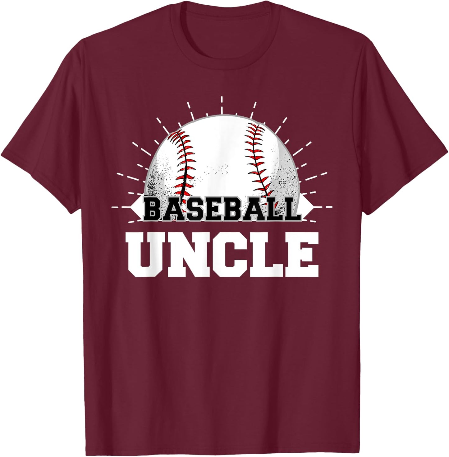Game Day Baseball Uncle T-Shirt - T-Shirt | Maroon