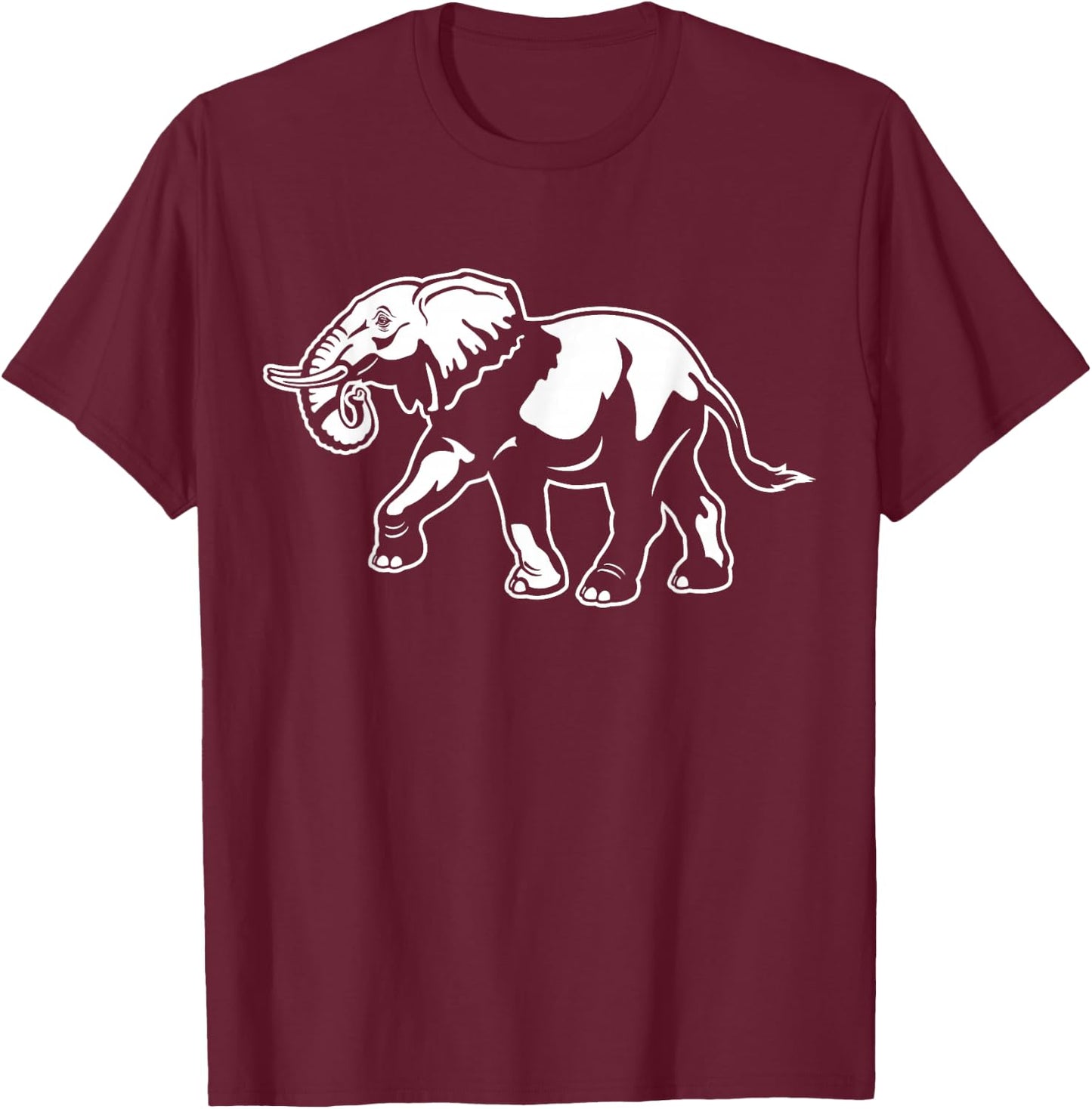 Literal White Elephant Gag Gift Funny T-Shirt - T-Shirt | Maroon