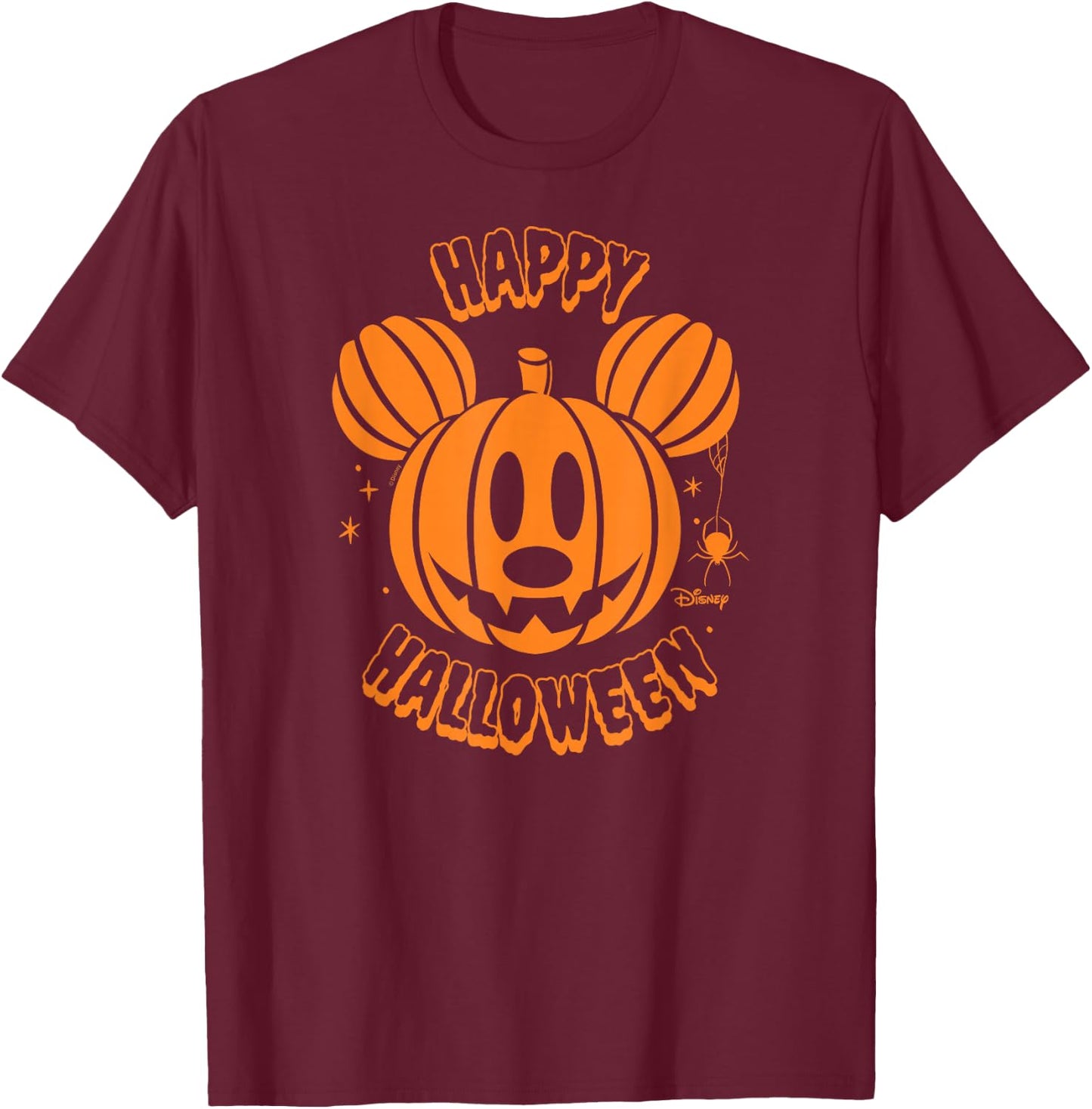 Disney - Mickey Pumpkin T-Shirt - T-Shirt | Maroon