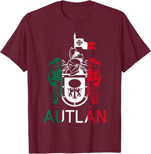 Autlan Jalisco Estado De Mexico Escudo Eagle Aguila T-Shirt - T-Shirt | Maroon