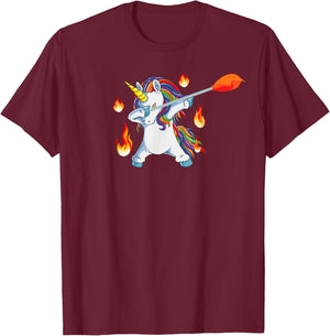 Glassblowing Lover Dabbing Unicorn Glassworker Glassblower T-Shirt - T-Shirt | Maroon