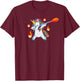 Glassblowing Lover Dabbing Unicorn Glassworker Glassblower T-Shirt - T-Shirt | Maroon