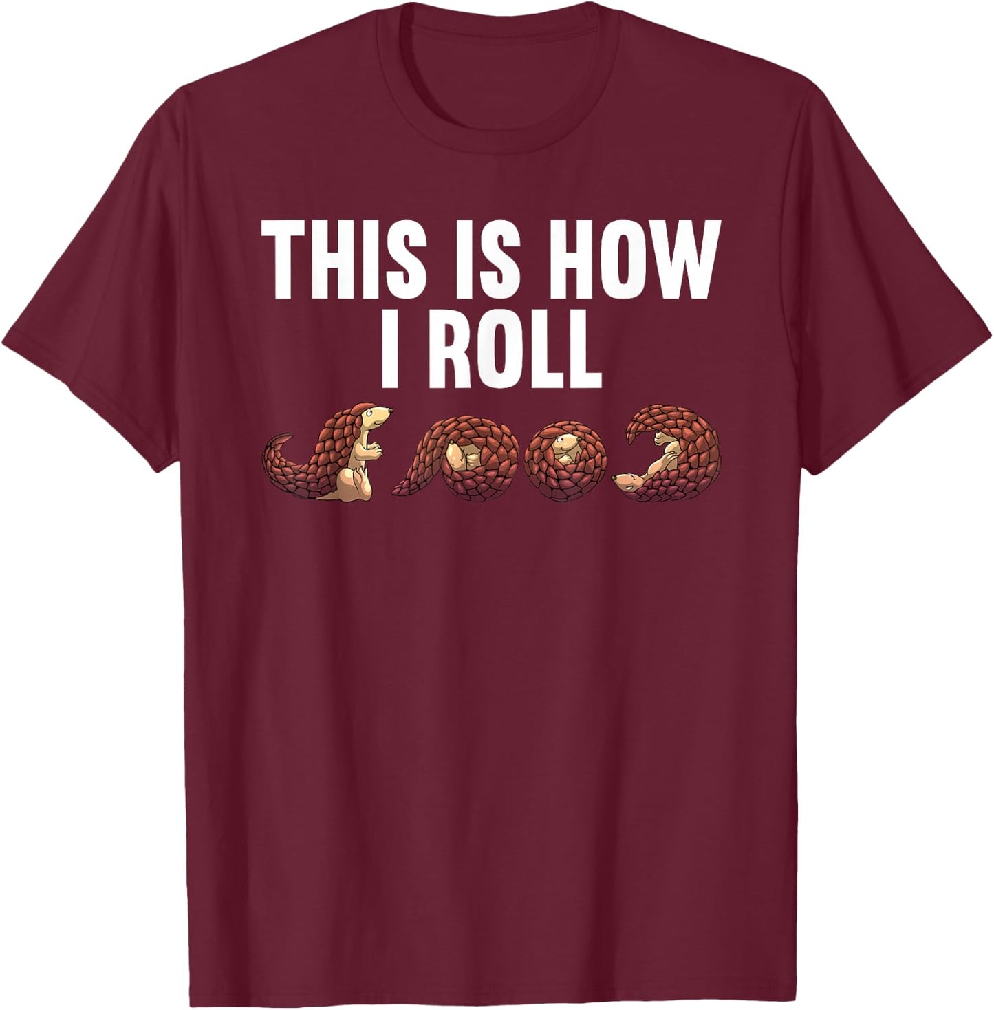 Best Pangolin Women Kids Wildlife Endangered Animal T-Shirt - T-Shirt | Maroon