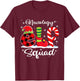 Neurology Elf Squad Christmas Neuro Nurse Matching T-Shirt - T-Shirt | Maroon