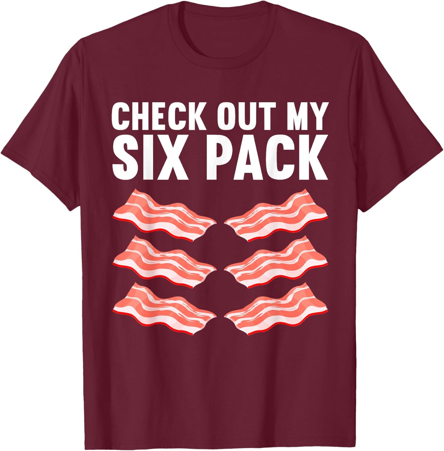 Cool Bacon Women Kids Pork Food Meat Lovers Foodie T-Shirt - T-Shirt | Maroon