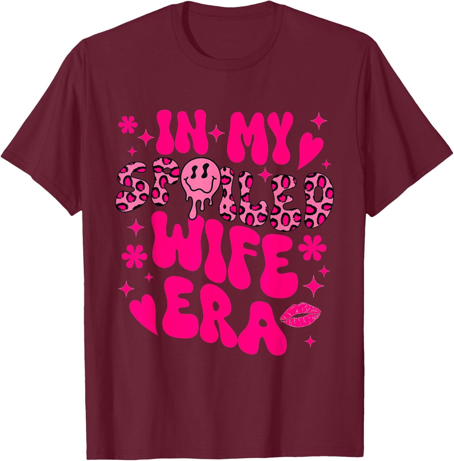 In My Spoiled Wife Era T-Shirt - T-Shirt | Maroon