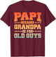 Cool Papi Design For Papi Men Grandpa Parent Father's Day T-Shirt - T-Shirt | Maroon