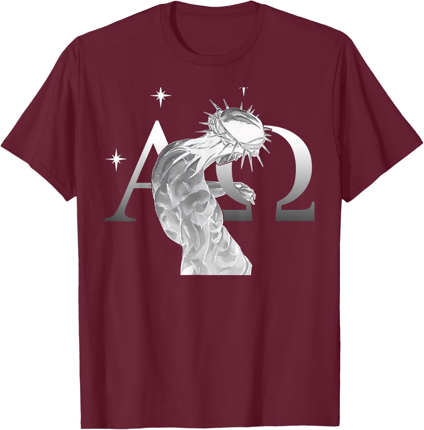 Alpha Omega Jesus Is King Seek Kingdom JoJo T-Shirt - T-Shirt | Maroon