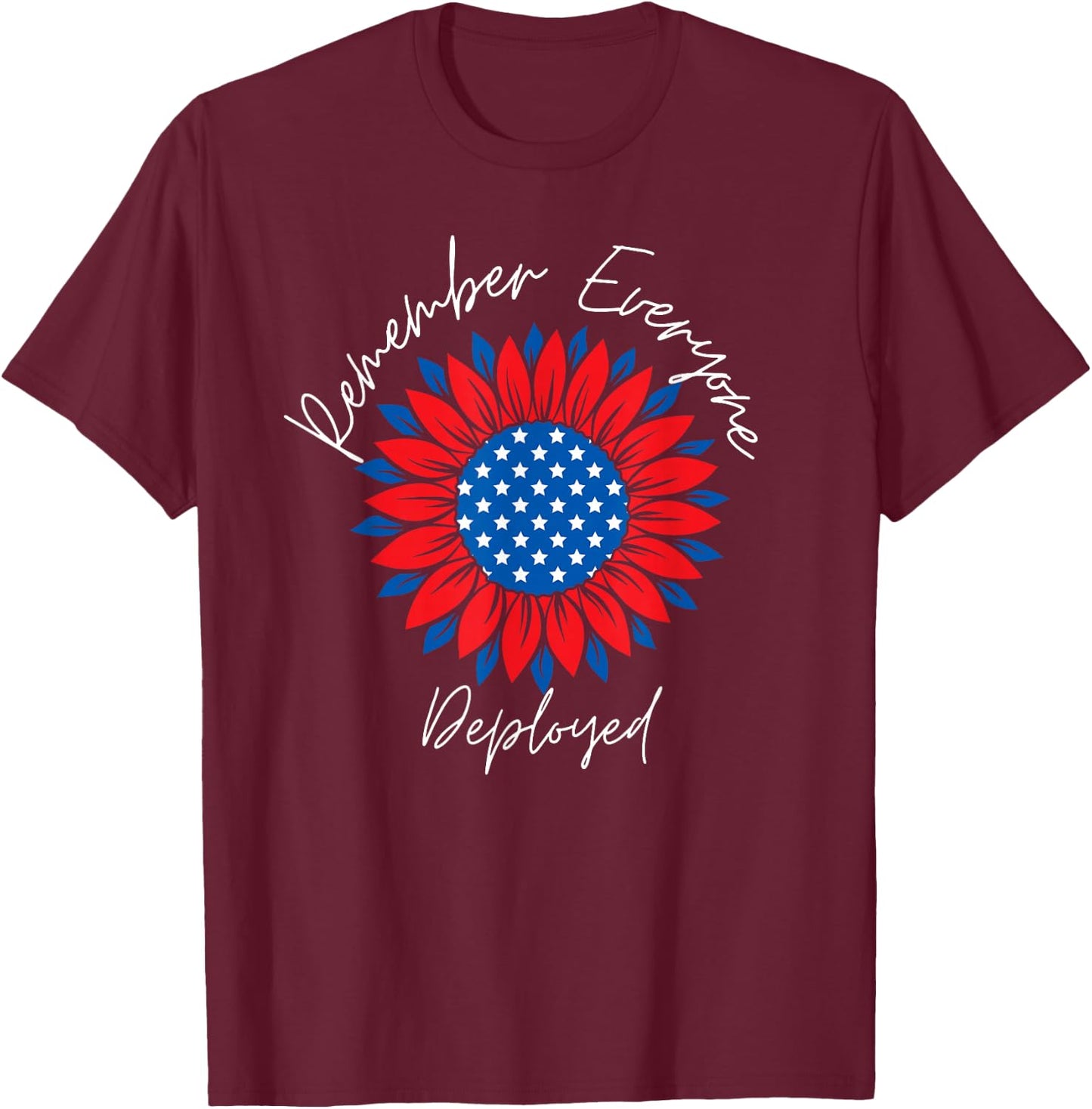 Remember Everyone Deployed-Wear Red on Friday Military T-Shirt - T-Shirt | Maroon
