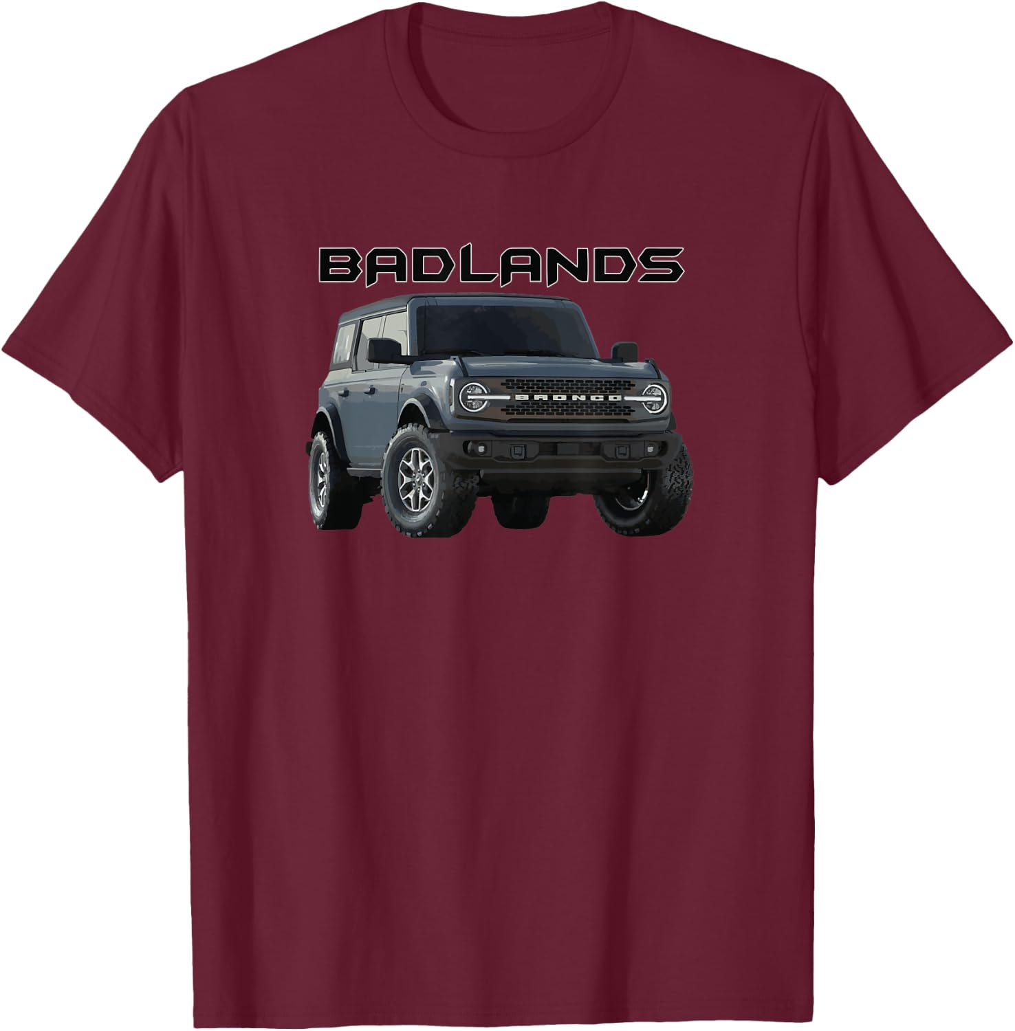 off-road vehicle SUV 4x4 badlands T-Shirt - T-Shirt | Maroon