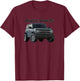 off-road vehicle SUV 4x4 badlands T-Shirt - T-Shirt | Maroon