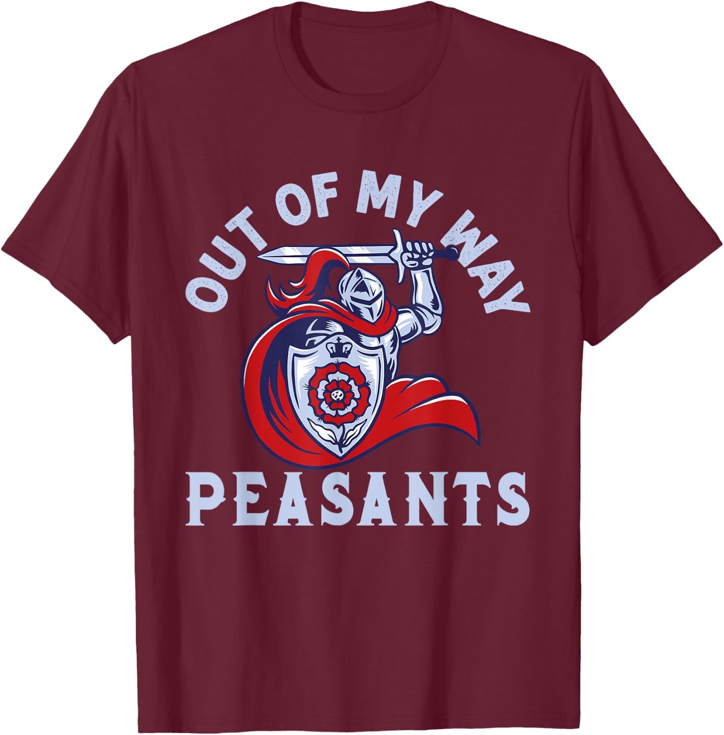 Ren Fair - Out Of My Way Peasants T-Shirt - T-Shirt | Maroon