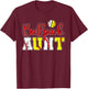 Ballpark Aunt Softball Baseball Aunt T-Shirt - T-Shirt | Maroon