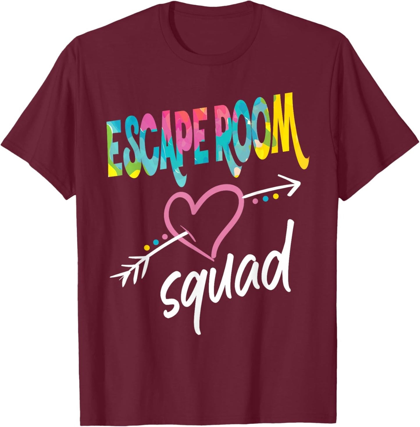 Escape Room Squad T-Shirt - T-Shirt | Maroon