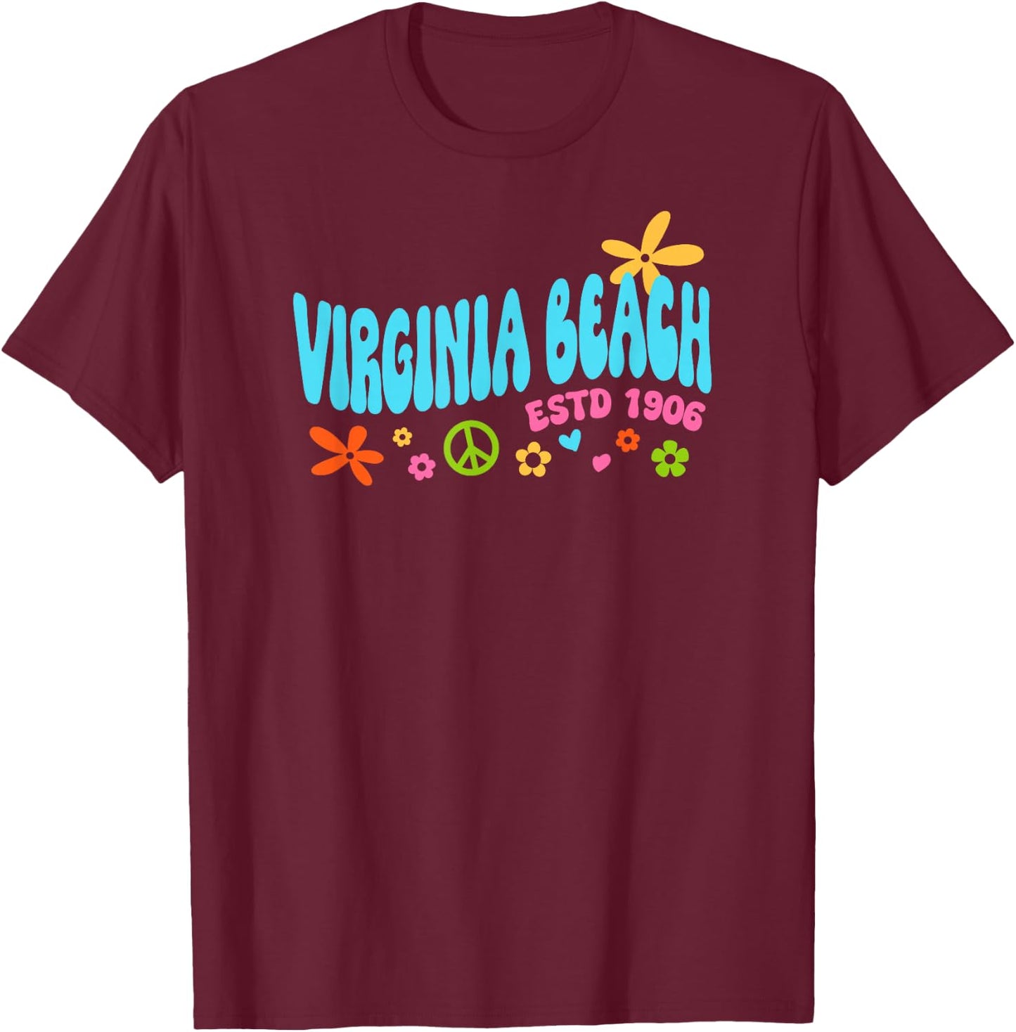 Virginia Beach T-Shirt - T-Shirt | Maroon