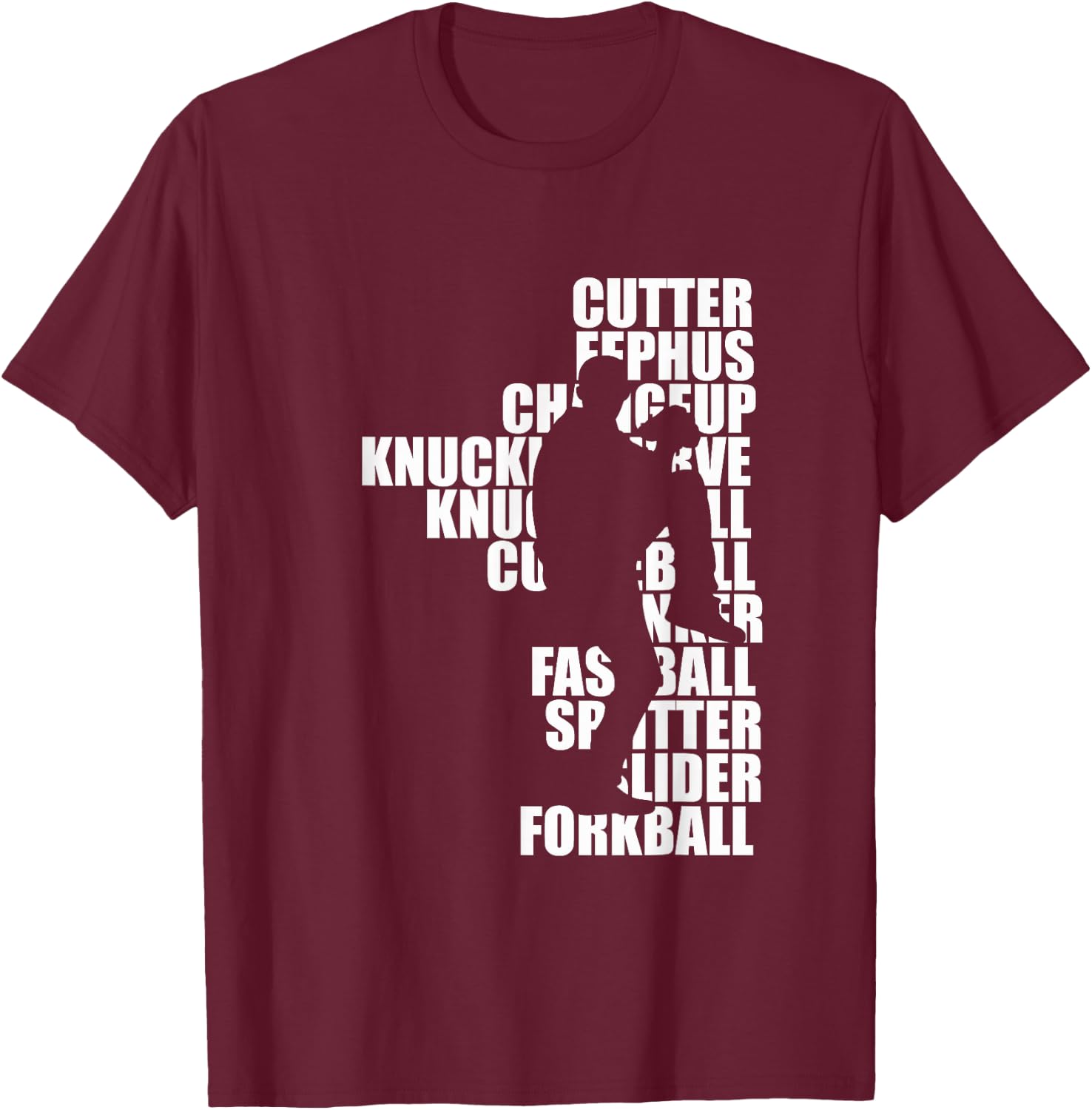 Pitcher Baseball Apparel - Baseball T-Shirt - T-Shirt | Maroon
