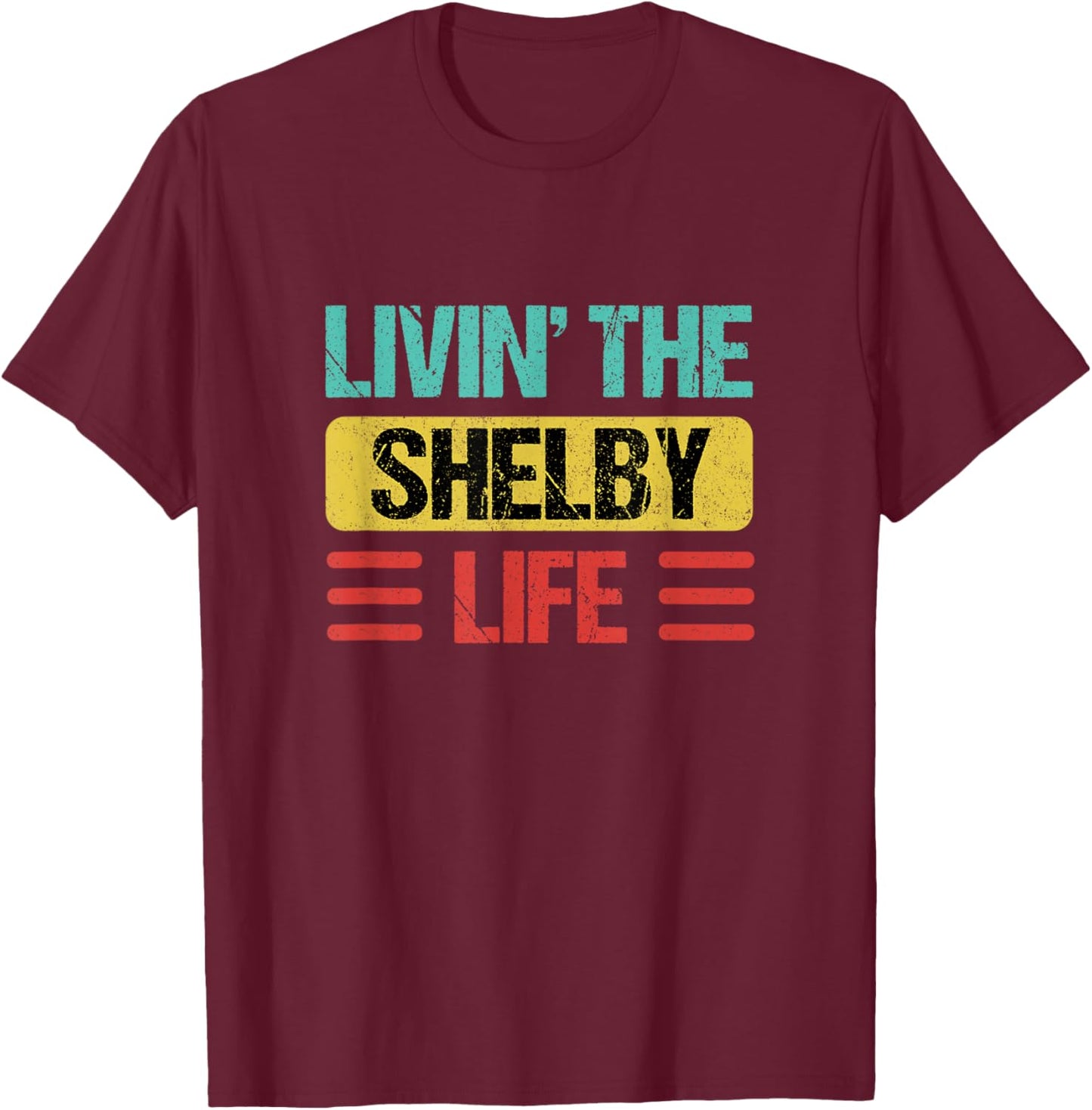 Shelby Name T-Shirt - T-Shirt | Maroon