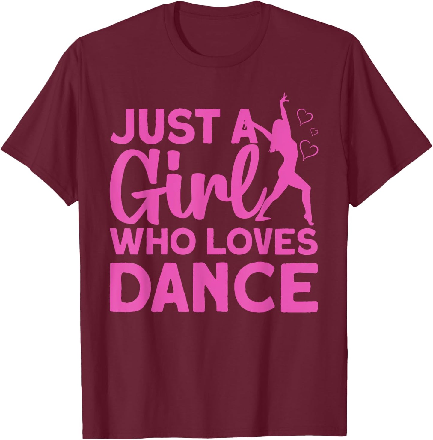 Cool Dance For Girls Women Hip Hop Dancer Ballroom Dancing T-Shirt - T-Shirt | Maroon