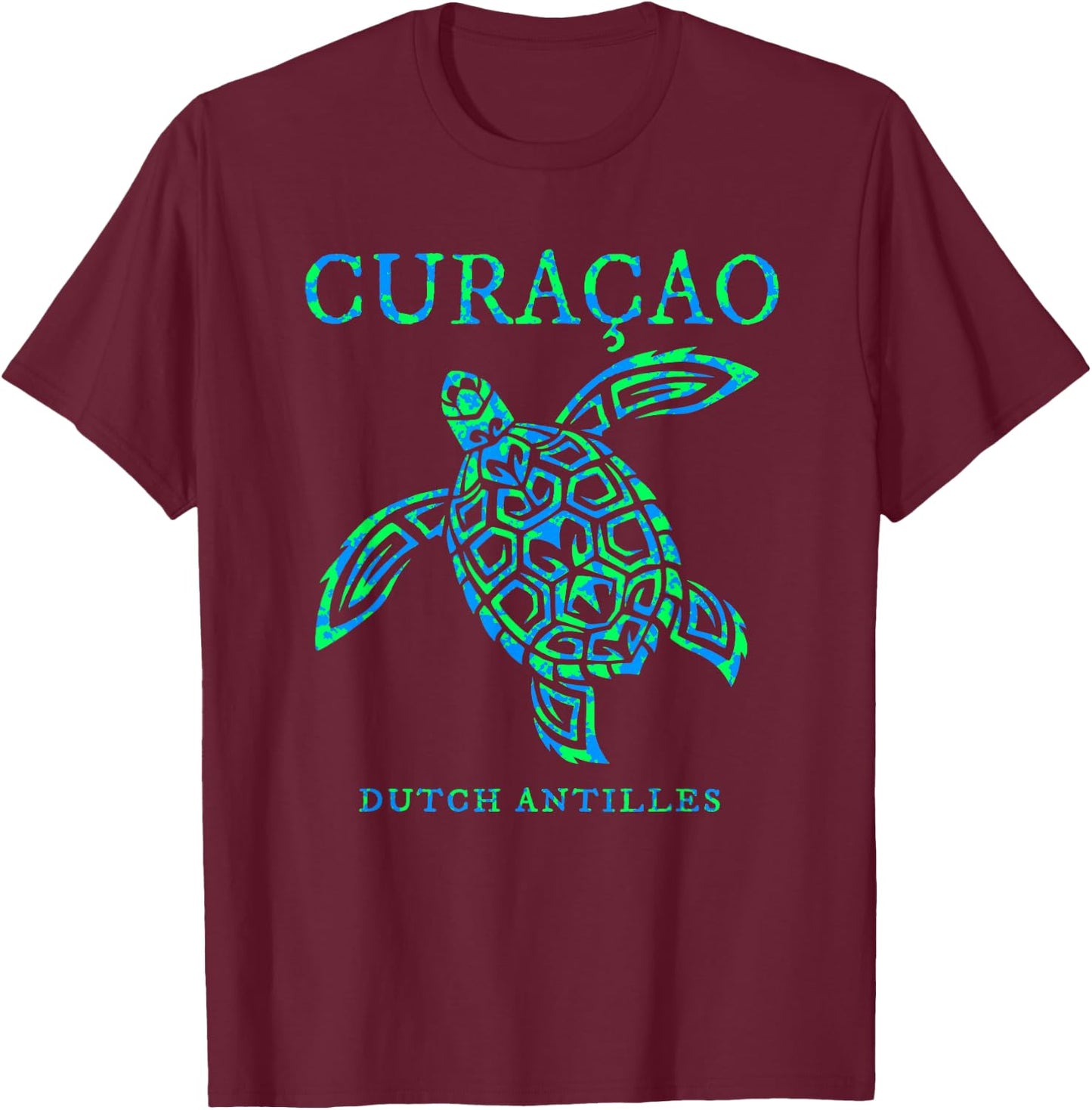 Curacao Sea Turtle Boys Girls Toddler Vacation Souvenir T-Shirt - T-Shirt | Maroon