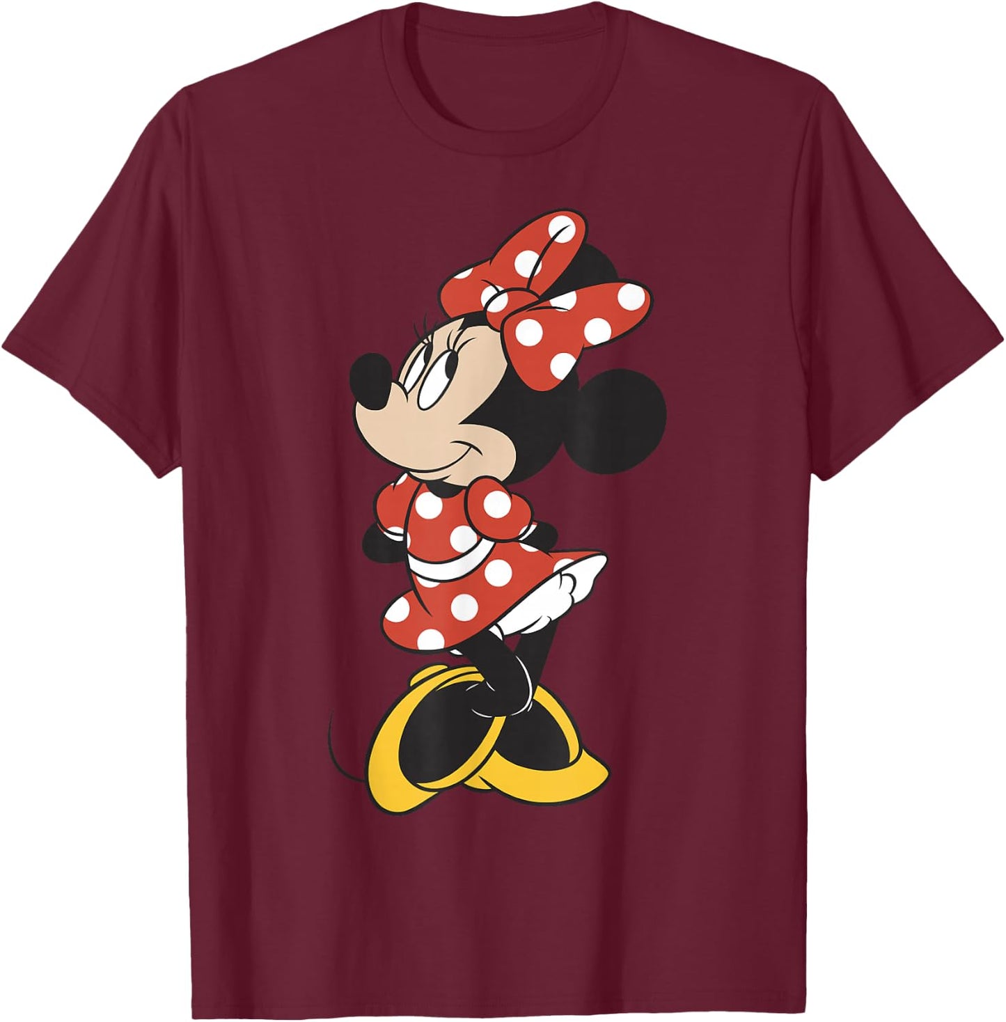 Disney Minnie Mouse Vintage Minnie Pose T-Shirt - T-Shirt | Maroon