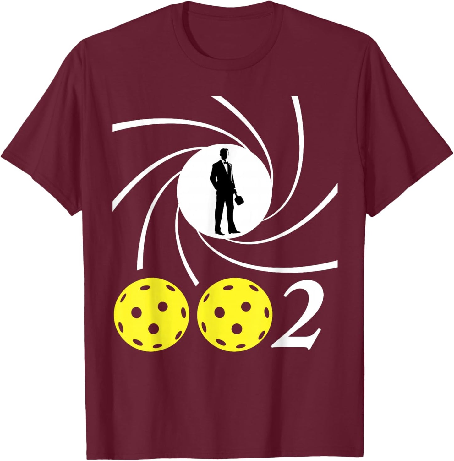 The Pickleball People Black Checkered - Small - Short Sleeve - - Regular Fit - Humorous, Playful, Modern - Father's Day - Fun - Pickleball - 1 Count T-Shirt - T-Shirt | Maroon