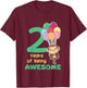 Monkey 2nd Birthday For Kids Two Year Old Monkey T-Shirt - T-Shirt | Maroon