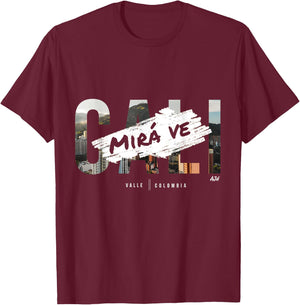 Cali Urban Colombia T-Shirt - T-Shirt | Maroon