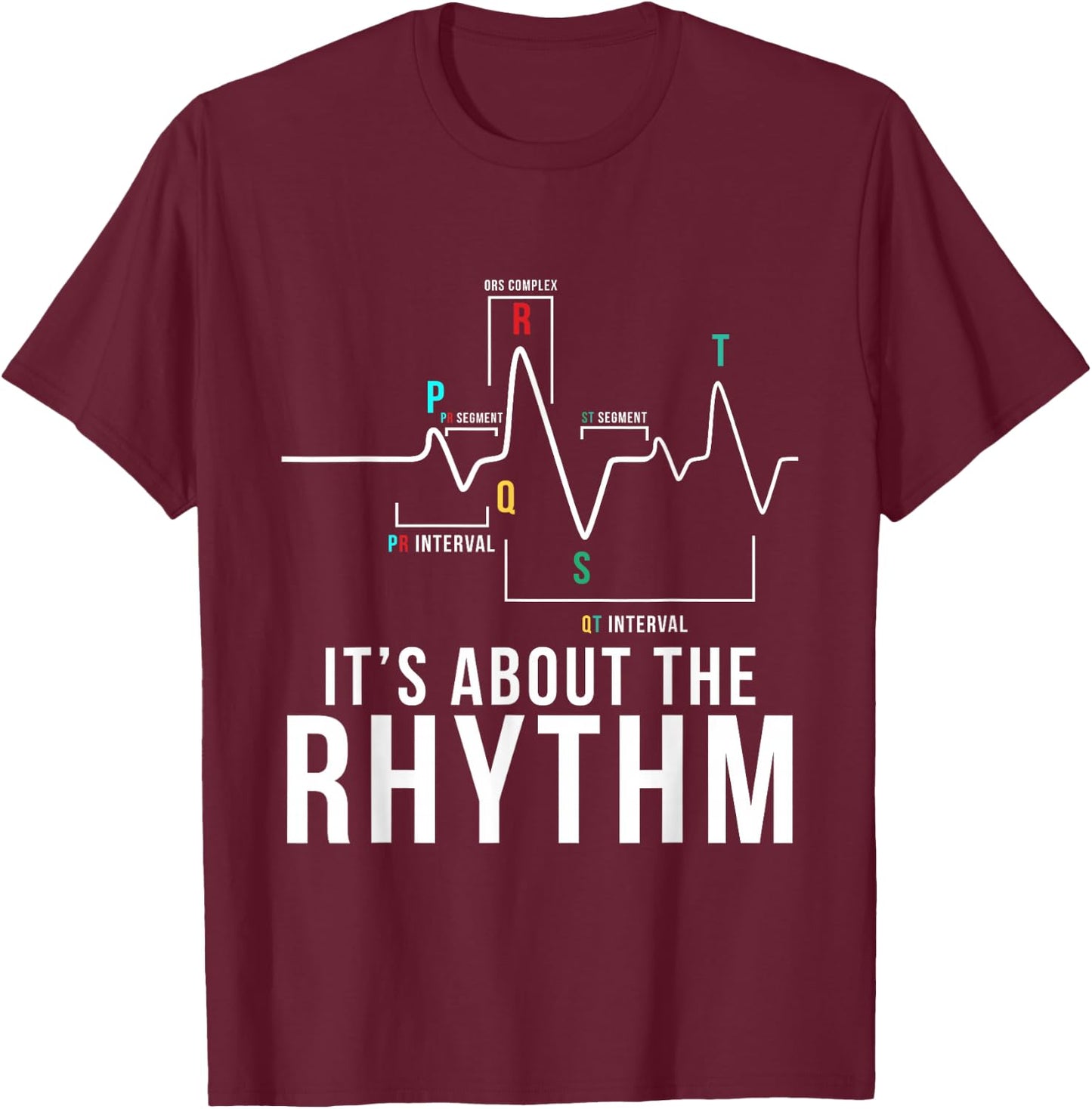 Cardiac Nurse Cardiology Nurse Cardiac Nursing CVICU T-Shirt - T-Shirt | Maroon